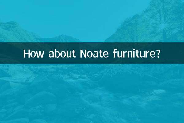 Wie wäre es mit Noate-Möbeln?