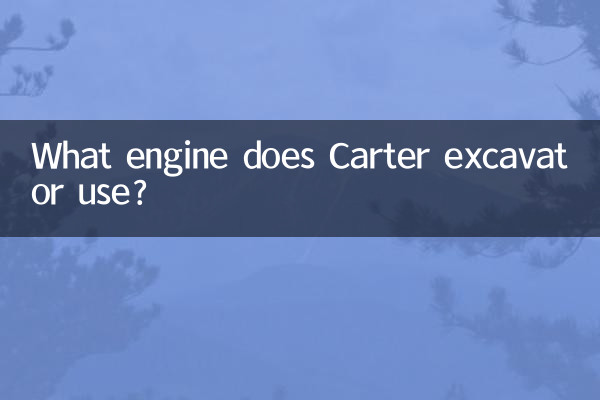 Quel moteur la pelle Carter utilise-t-elle ?