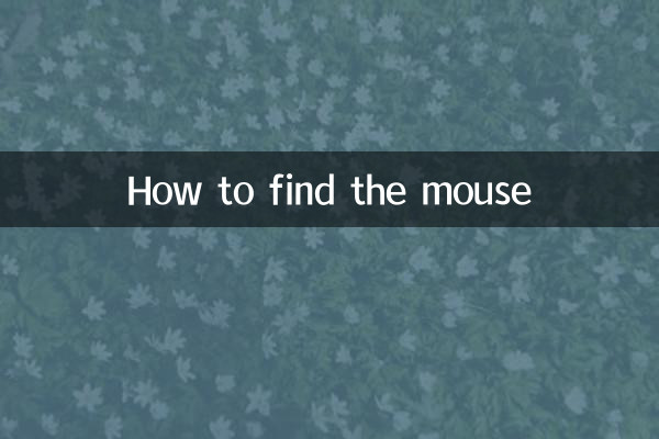 How to find the mouse