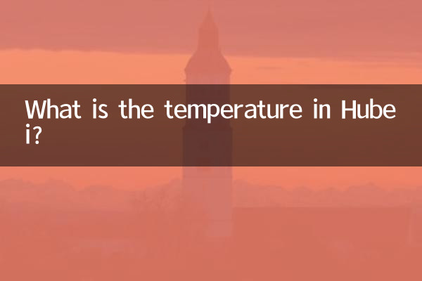 Quelle est la température à Hubei?