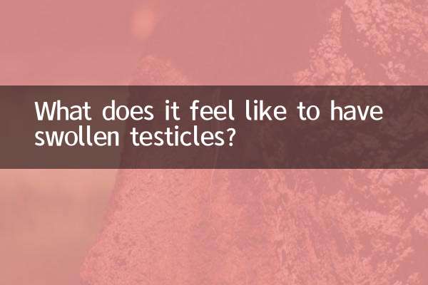 What does it feel like to have swollen testicles?