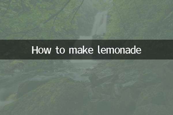 Comment faire de la limonade
