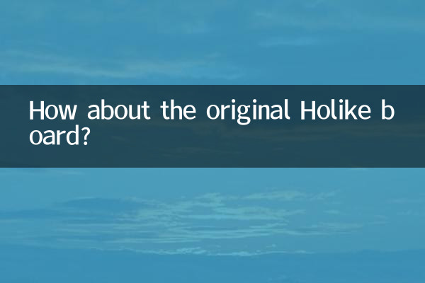 মূল হোলিক বোর্ড সম্পর্কে কেমন?