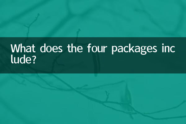 چار پیکجوں میں کیا شامل ہے؟