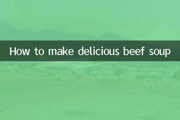 طرز تهیه سوپ گوشت گاو خوشمزه