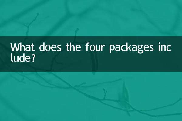 چار پیکجوں میں کیا شامل ہے؟