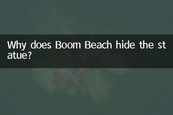 Pourquoi Boom Beach cache-t-il la statue ?