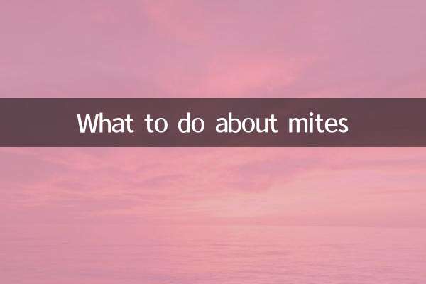 Cosa fare contro gli acari