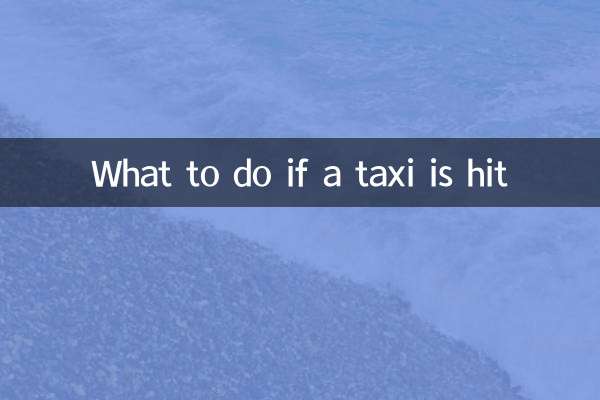 Que faire si un taxi est heurté