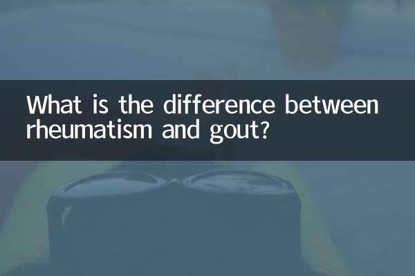 リウマチと痛風の違いは何ですか?