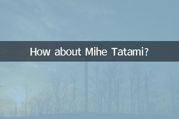 Wie wäre es mit Mihe Tatami?