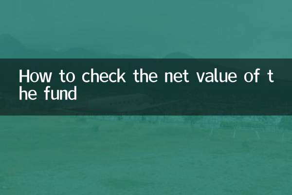 Cómo comprobar el valor neto del fondo