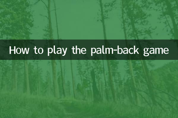 パームバックゲームの遊び方