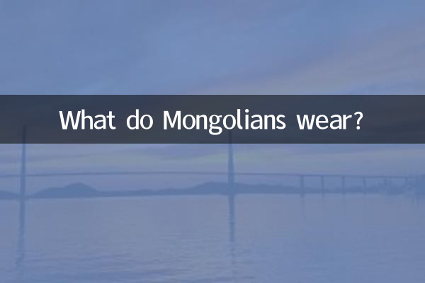 몽골 사람들은 무엇을 입나요?