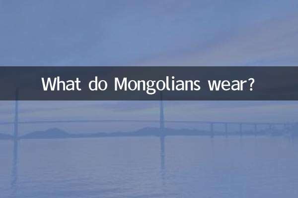 몽골 사람들은 무엇을 입나요?