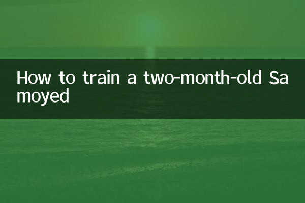 生後2か月のサモエドのしつけ方