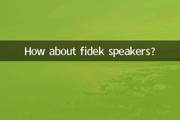 How about fidek speakers?