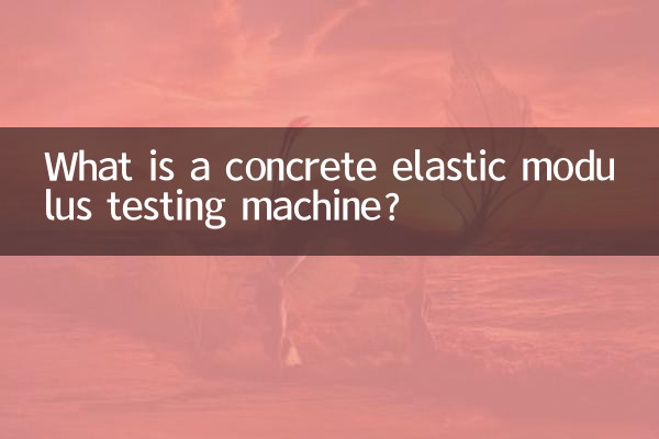 Cos'è una macchina per la prova del modulo elastico del calcestruzzo?