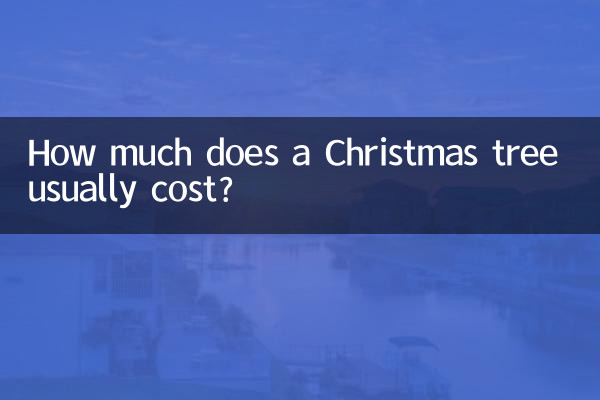 How much does a Christmas tree usually cost?