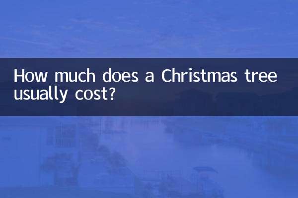 How much does a Christmas tree usually cost?