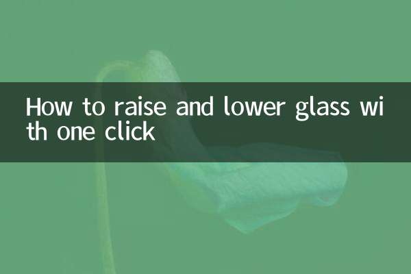 Come alzare e abbassare il vetro con un clic