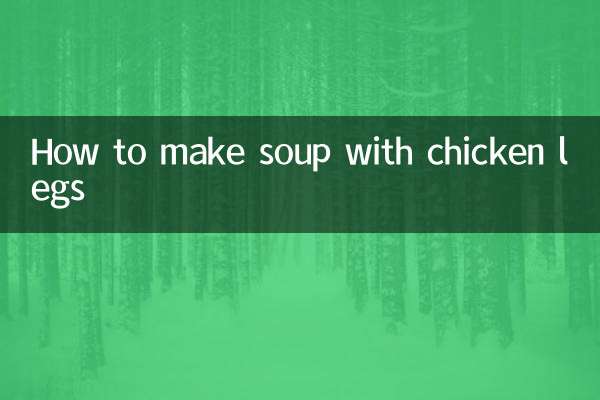 Come preparare la zuppa con le cosce di pollo