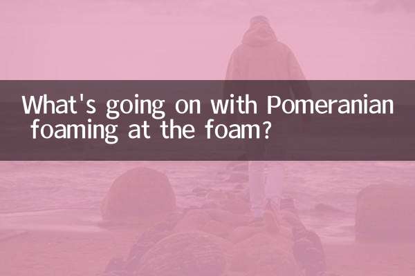 फोम पर पोमेरेनियन फोमिंग के साथ क्या हो रहा है?