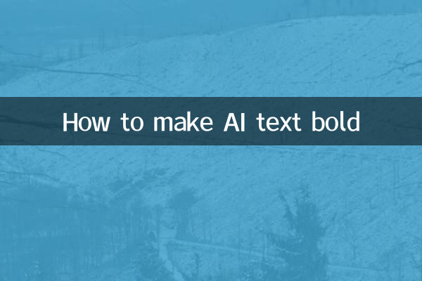 How to make AI text bold