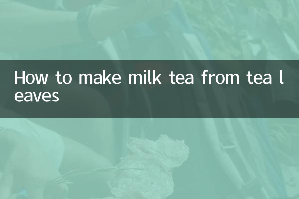 Cómo hacer té con leche a partir de hojas de té