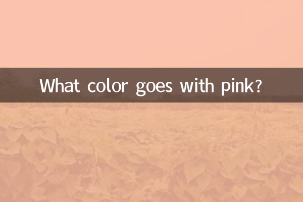 Welche Farbe passt zu Rosa?