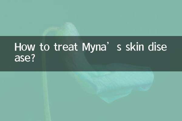 ¿Cómo tratar la enfermedad de la piel de Myna?