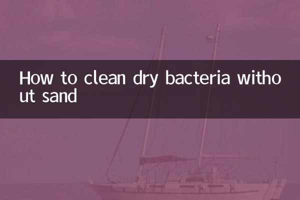 كيفية تنظيف البكتيريا الجافة بدون رمل