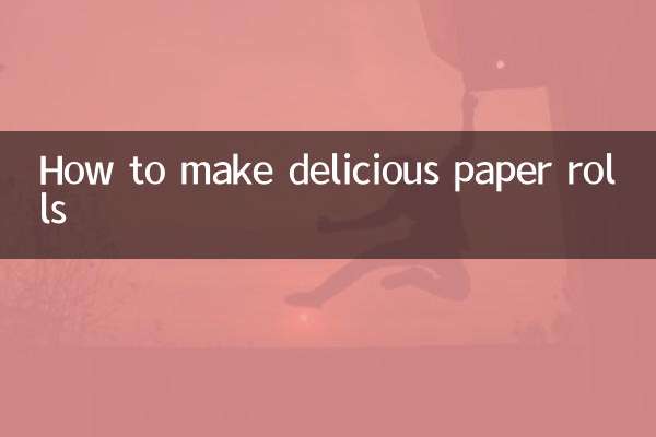 Cómo hacer deliciosos rollos de papel