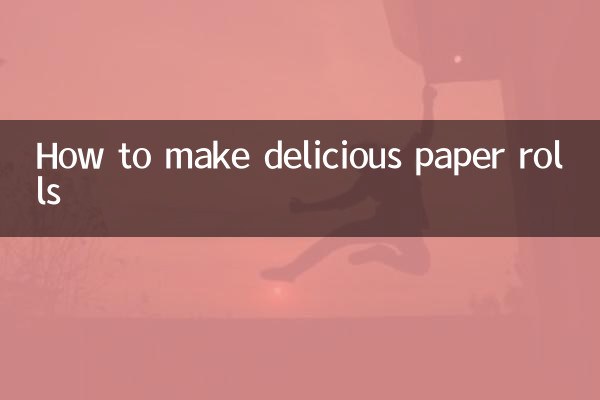 Come realizzare deliziosi rotoli di carta