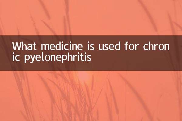 ¿Qué medicamento se utiliza para la pielonefritis crónica?