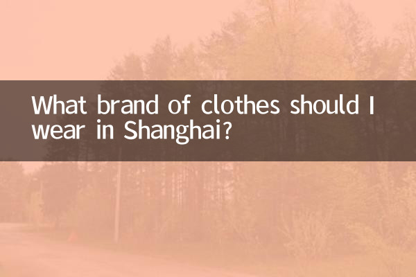 مجھے شنگھائی میں کون سے برانڈ کے کپڑے پہننا چاہئے؟