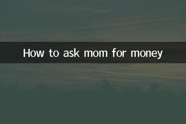 お母さんにお金を頼む方法