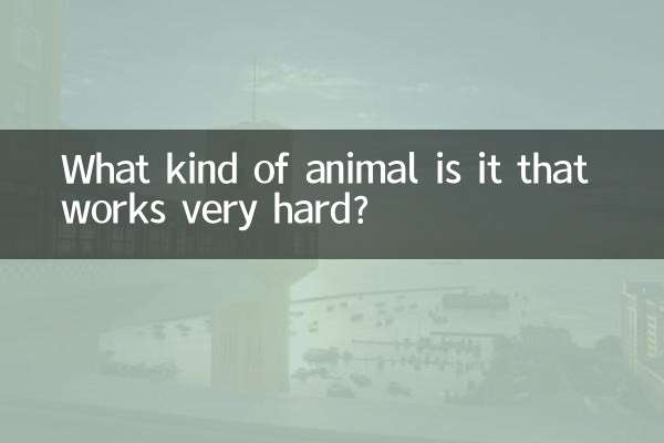 ما هو نوع الحيوان الذي يعمل بجد؟