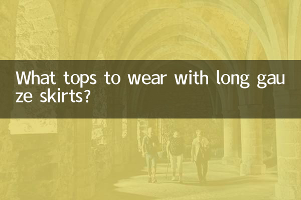 Quels hauts porter avec des jupes longues en gaze ?