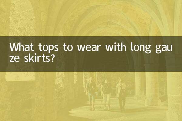 Quels hauts porter avec des jupes longues en gaze ?