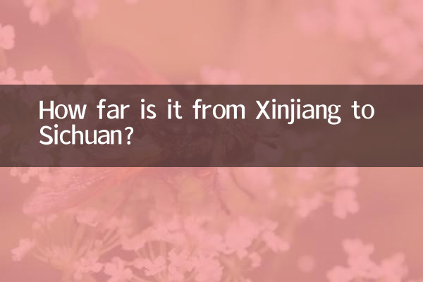 Quanto dista Xinjiang da Sichuan?