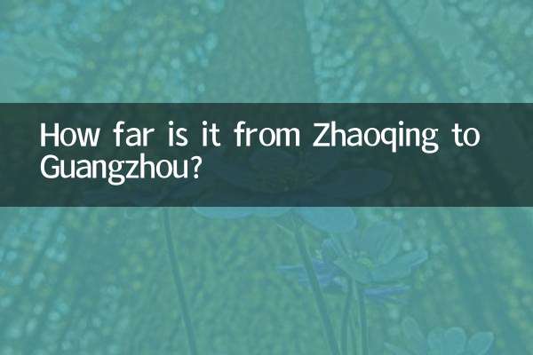 فاصله ژائوکینگ تا گوانگژو چقدر است؟