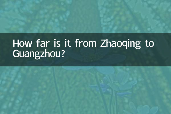 فاصله ژائوکینگ تا گوانگژو چقدر است؟