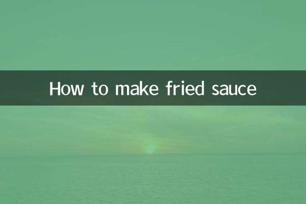Cómo hacer salsa frita