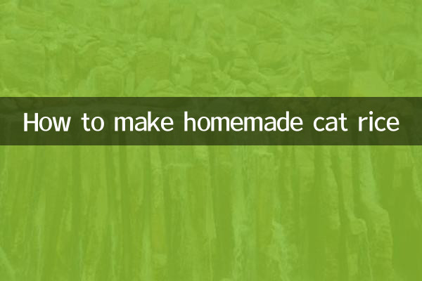 Wie man hausgemachten Katzenreis macht