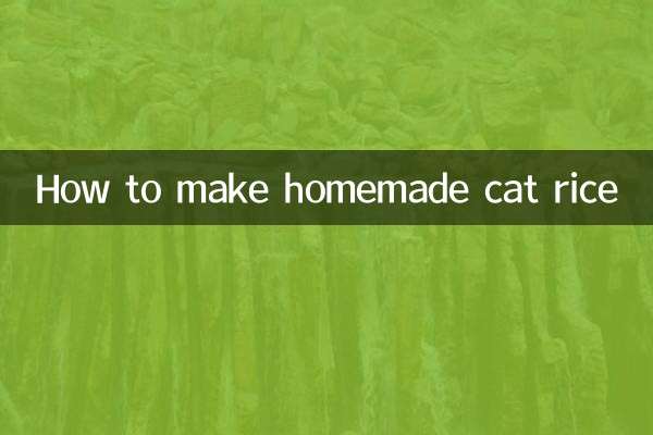 Wie man hausgemachten Katzenreis macht