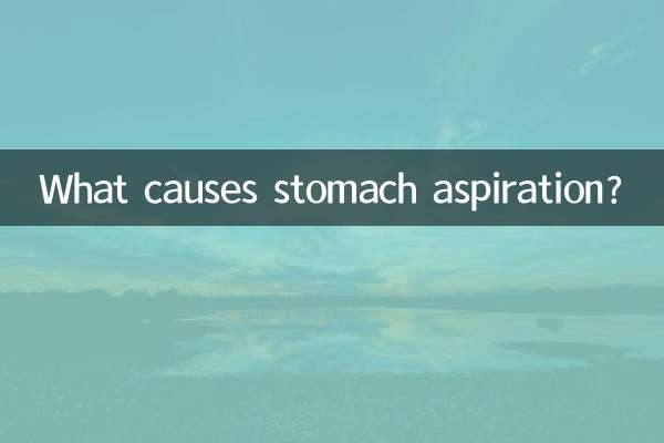 पेट की आकांक्षा का क्या कारण है?