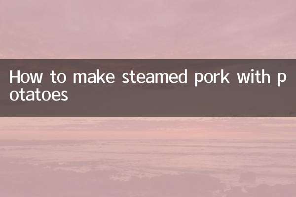 Cómo hacer cerdo al vapor con patatas.