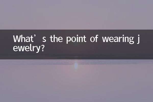 ジュエリーを身につけることに何の意味があるのでしょうか？