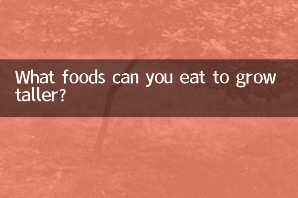 ¿Qué alimentos puedes comer para crecer?